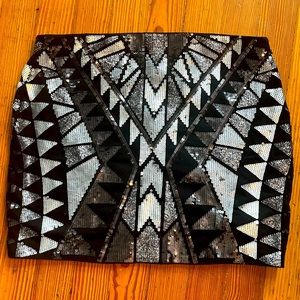 Express sequins skirt NWOT